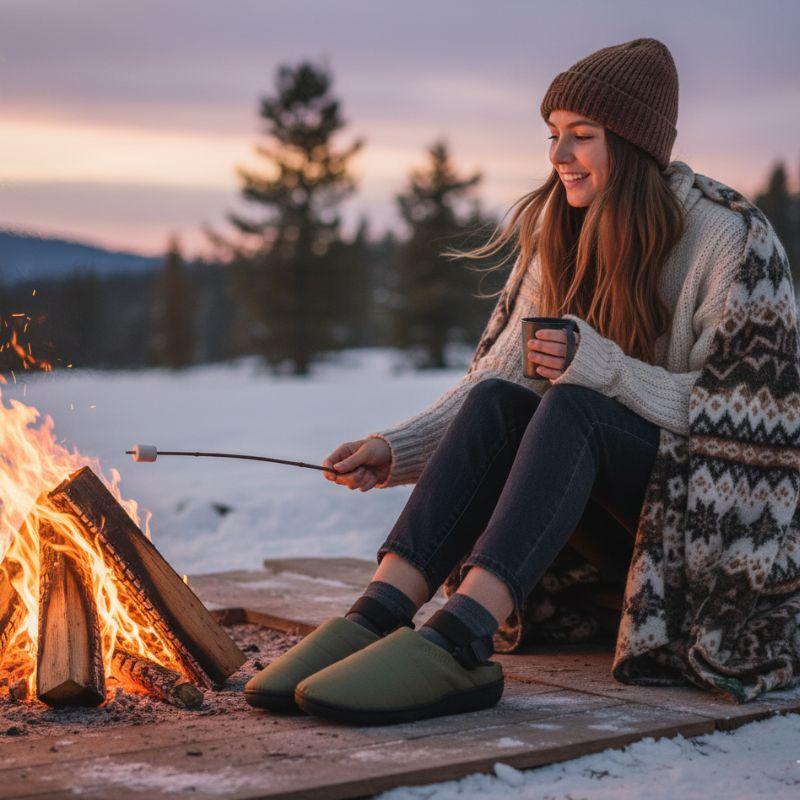 SUBU/スブ NANNEN＋H 難燃＋H 冬用サンダル キャンプやアウトドア