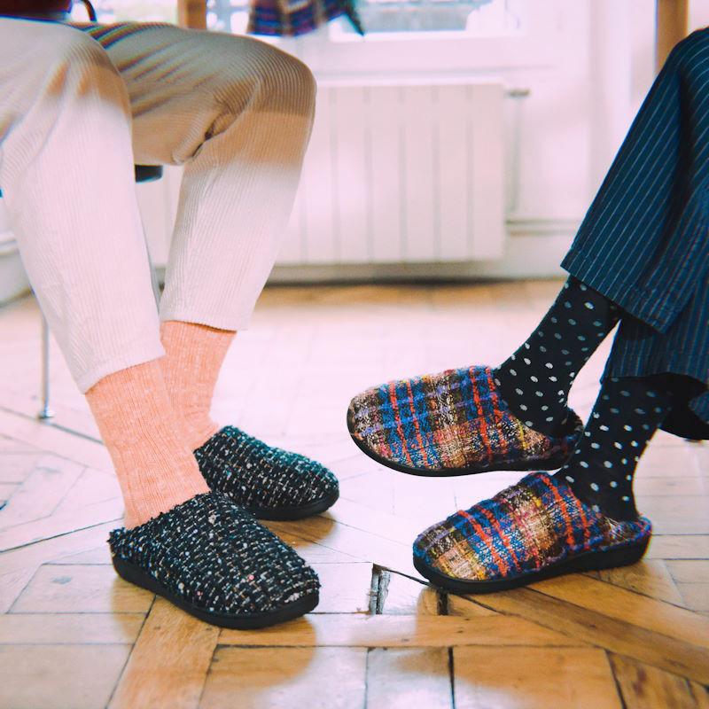 SUBU/スブ 2023年新作 TWEED ツイード 冬用サンダル コンセプト SUBU/スブ 2023年新作 TWEED ツイード 冬用サンダル コンセプト