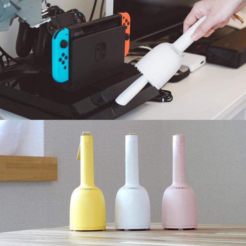 Vaccumi/バキューミ 毛玉取り付きミニ掃除機 卓上掃除機 USB充電式の