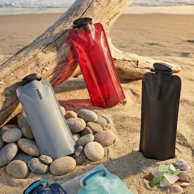 vapur ヴェイパー 1L1リットル ウォータボトル 丸められるおしゃれな水筒 直飲み 水筒 ボトル おしゃれ 丸められるおしゃれな水筒 アウトドアグッズ キャンプ |  | 01