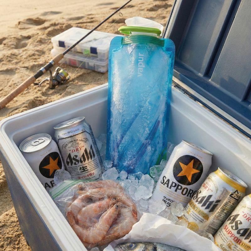 vapur ヴェイパー 1L1リットル ウォータボトル 丸められるおしゃれな水筒 直飲み 水筒 ボトル おしゃれ 丸められるおしゃれな水筒 アウトドアグッズ キャンプ |  | 06