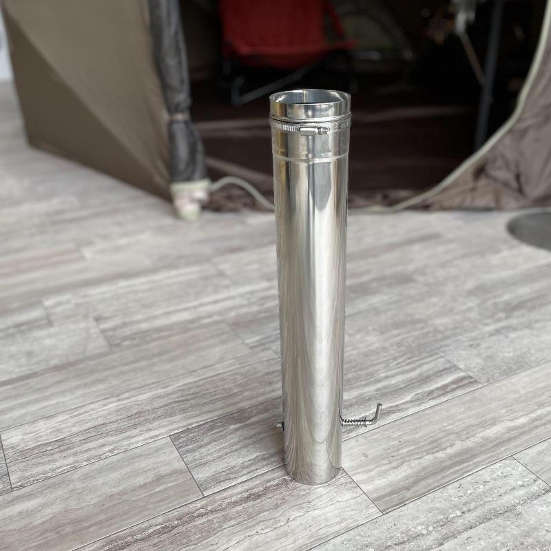 WORK TUFF STOVE/ワークタフストーブ ダンパー付き煙突45cm 空気の量を調整できるワークタフストーブの薪ストーブ用のダンパー付き煙突 45cm WORK TUFF STOVE |  | 01