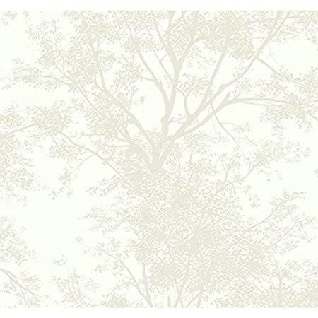 Wallcoverings 内装 ホワイト オフwhites好評販売中 壁紙 Sw7510 Xa0 Ashford家ツリーシルエット側壁壁紙 Wallcoverings 特別価格york