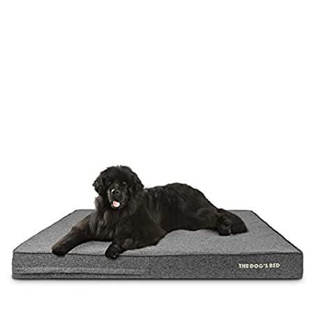 特別価格The Dog’s Bed Orthopedic Memory Foam Dog Bed, XXXL Grey Linen 64x44, Pain R好評販売中 ベッド、クッション