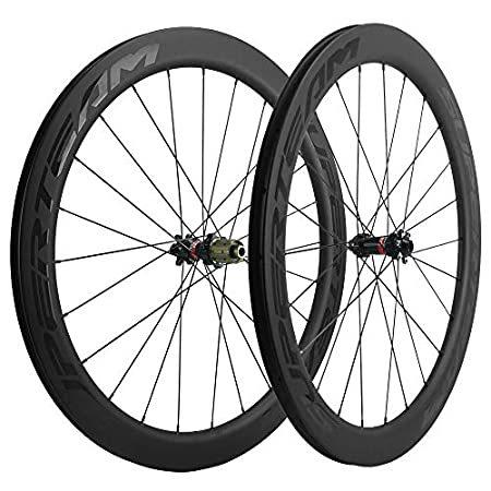 特別価格Superteam 55mm Disc Brake Wheelset 700c Road Bike Carbon Wheel 25mm Width (好評販売中 その他自転車アクセサリー
