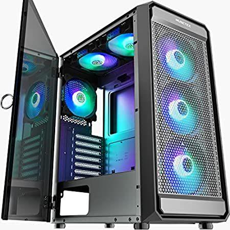 豪華特典付 特別価格musetex Atx Pcケース 6個 Argb ファン Type C ポート Usb 3 0 エアフロー ミッドタワー メッシュ フロントパネル 好評販売中 まとめ単品 スマホ タブレット パソコン Pcパーツ Www Senrinomori Jp