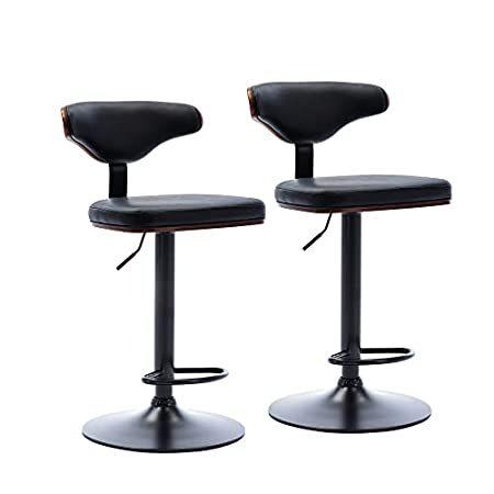 特別価格AWQM Bar Stools Set of 2, Height Adjustable Swivel Bar Chairs with Upholste好評販売中 その他椅子、スツール、座椅子
