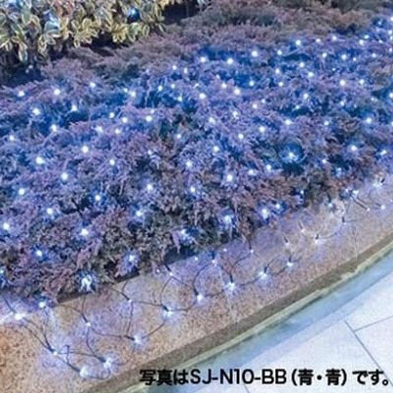 ジェフコム　LEDルミネーション　連結タイプ　2m×1m　ホワイト　単色　LEDクロスネット　SJ-N10-WW