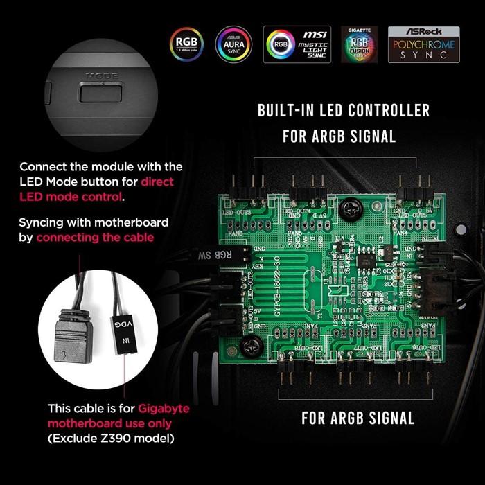 アンテック Antec ARGB搭載 強化ガラス ATX対応 ミドルタワーケース 
