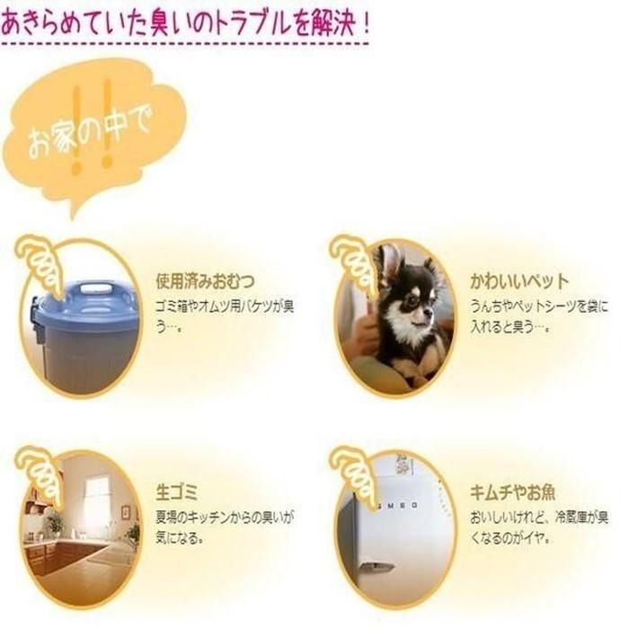 うんちが臭わない袋 BOS ボス ペット用 SS サイズ 200枚入 5個セット 防臭袋 犬用 犬 トイレ ブルー 合計1000枚｜7gadget-2｜07