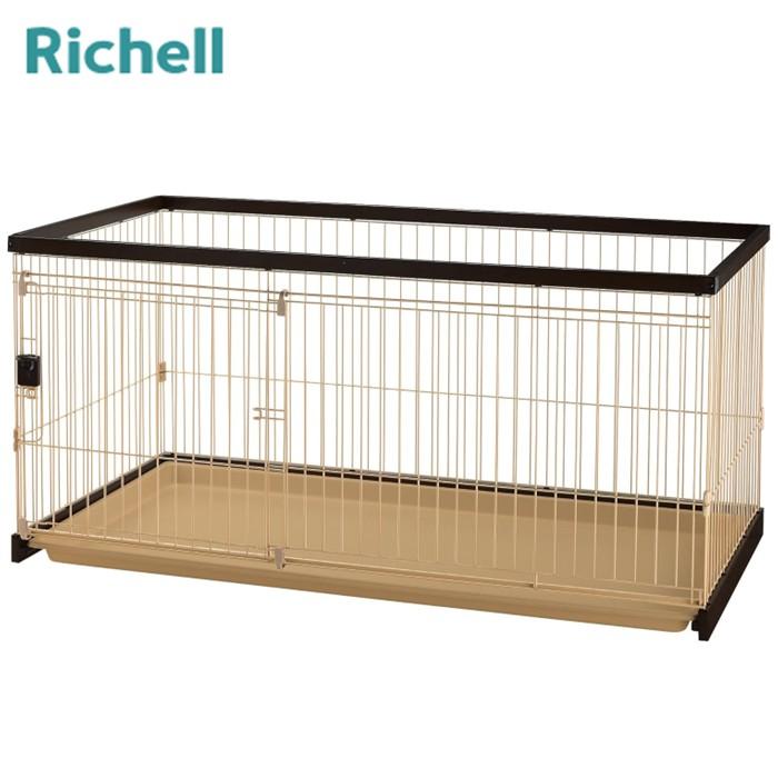 リッチェル（Richell） 木製 犬 ペットサークル お掃除簡単 スライド