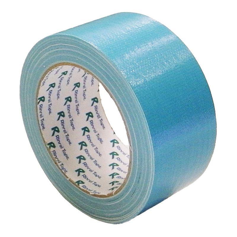 値下げ】リンレイテープ カラー 布粘着テープ 長さ25m スカイブルー #384 幅50mm 梱包、テープ