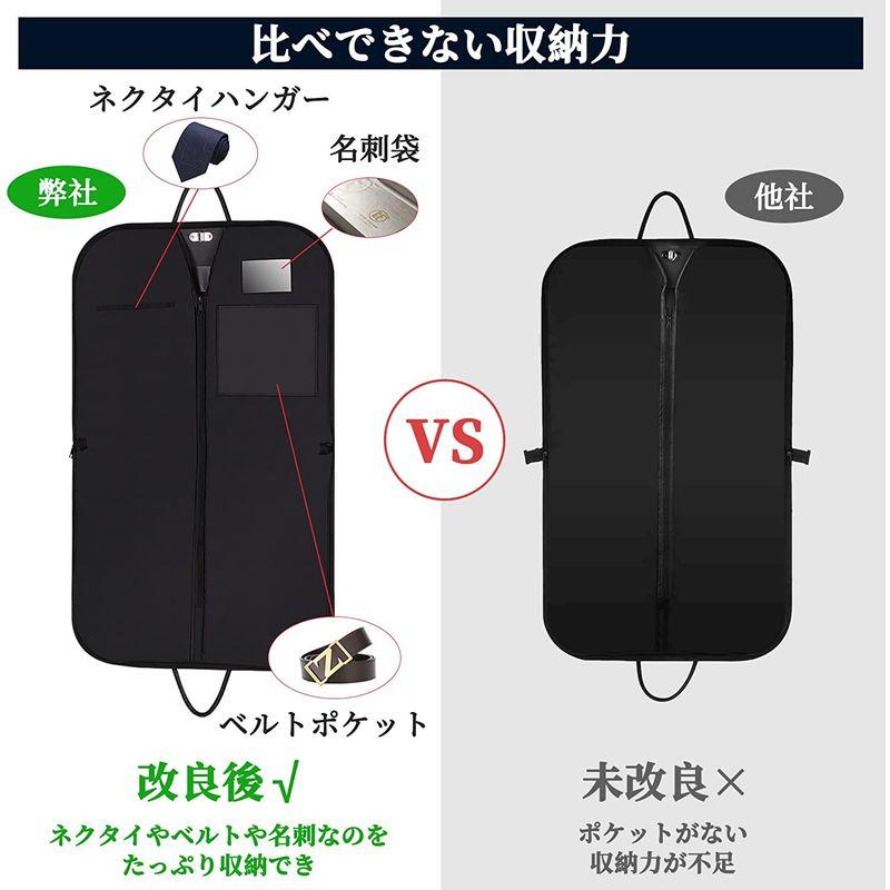 ガーメントバッグ 型崩れ防止 撥水 by ガーメントケース スーツバッグ 出勤 スーツカバー ハンガー付き 冠婚葬祭 ビジネス 出張 Les 旅行かばん、小分けバッグ ガーメントバッグ ガーメントケース スーツカバー スーツ用 収納バッグ 収納カバー 大容量 型崩れ防止 ビジネス 撥水加工 吊り下げ可能 ストライプ