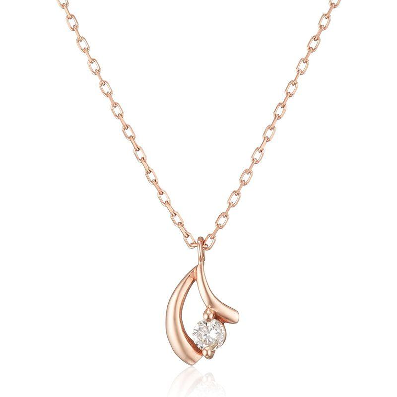 ブルーム sweet掲載アイテム K10 ピンクゴールド ダイヤモンド ネックレス 0442-8780-0014-0000 sweet掲載アイテム K10 ピンクゴールド ダイヤモンド ネックレス