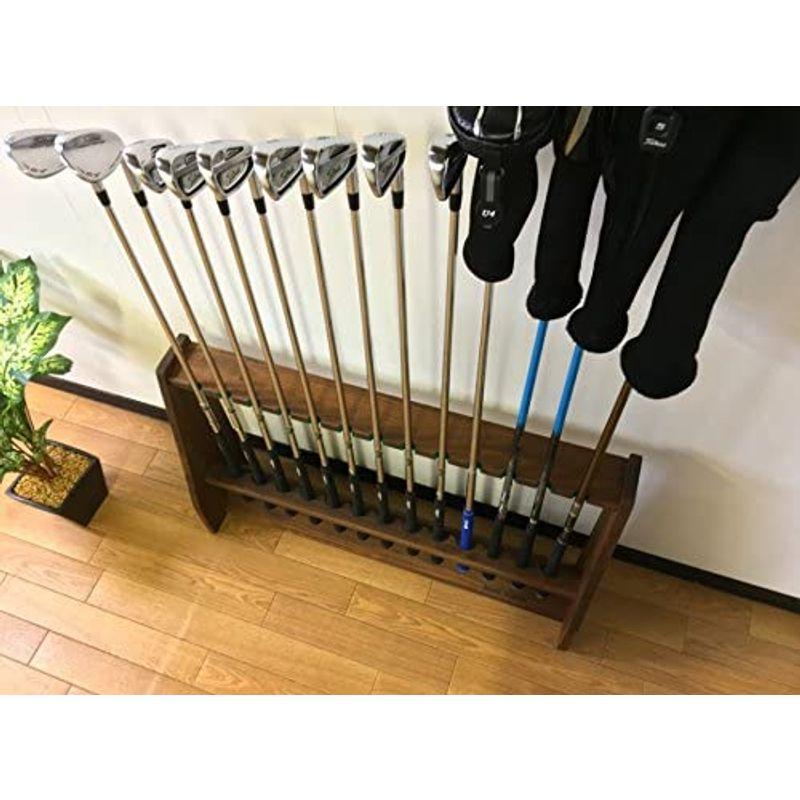 日本製 ゴルフクラブスタンド 13本用 色：ナチュラル組立済 ゴルフクラブスタンド 13本用 色：ナチュラル組立済