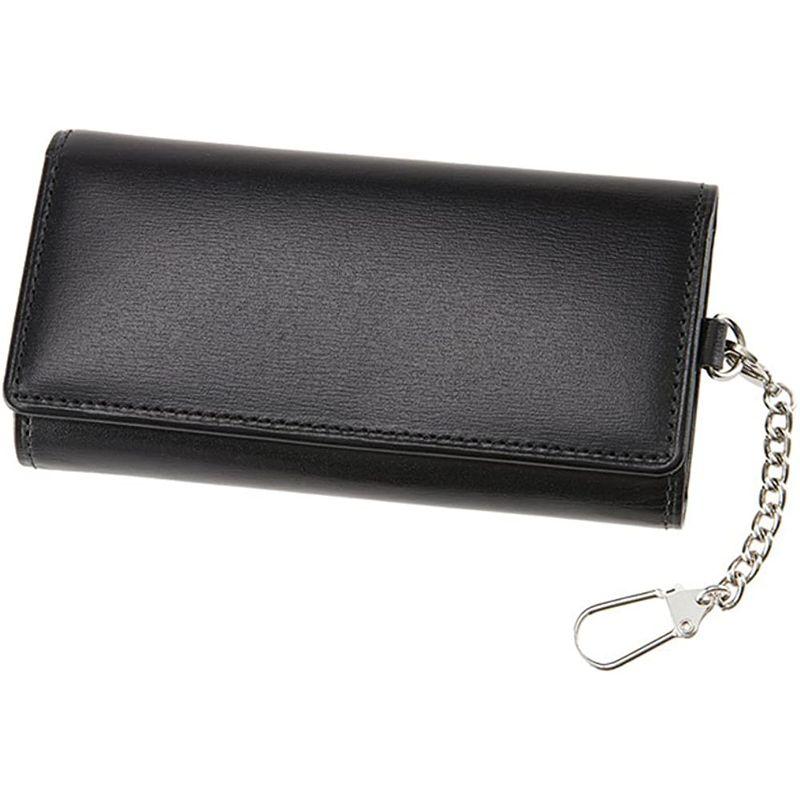 CYPRIS COLLECTIONキーケースボックスカーフ＆リンピッドカーフ 4684(ブラック×レッド) COLLECTIONキーケースボックスカーフ＆リンピッドカーフ ブラック×レッド