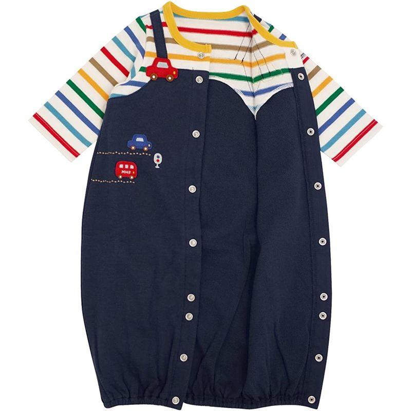 ミキハウス ツーウェイオール カバーオール ロンパース くるま 男の子 ベビー ベビー服 赤ちゃん 43-2601-956 50-60cm ロンパース、カバーオール P1215512009(10646円)