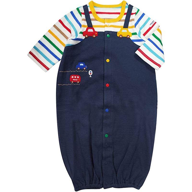 ミキハウス ツーウェイオール カバーオール ロンパース くるま 男の子 ベビー ベビー服 赤ちゃん 43-2601-956 50-60cm ロンパース、カバーオール P1215512009(10646円)