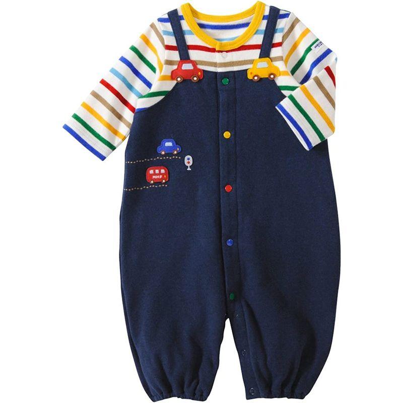 ミキハウス ツーウェイオール カバーオール ロンパース くるま 男の子 ベビー ベビー服 赤ちゃん 43-2601-956 50-60cm ロンパース、カバーオール P1215512009(10646円)