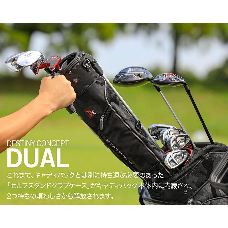 【希少品】 ディスティニーコンセプトDESTINY CONCEPT デュアル キャディバッグ DC303CB-DUAL セルフスタンドクラブケース 内蔵 【IQY7470553310】(26040円)