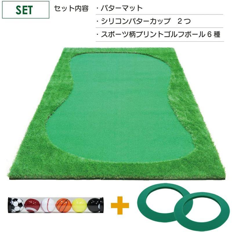 GolfStyle パターマット 3m ゴルフ パター 練習 マット ゴルフマット パッティング パター練習 ラフ 大型 厚手 室内 屋外