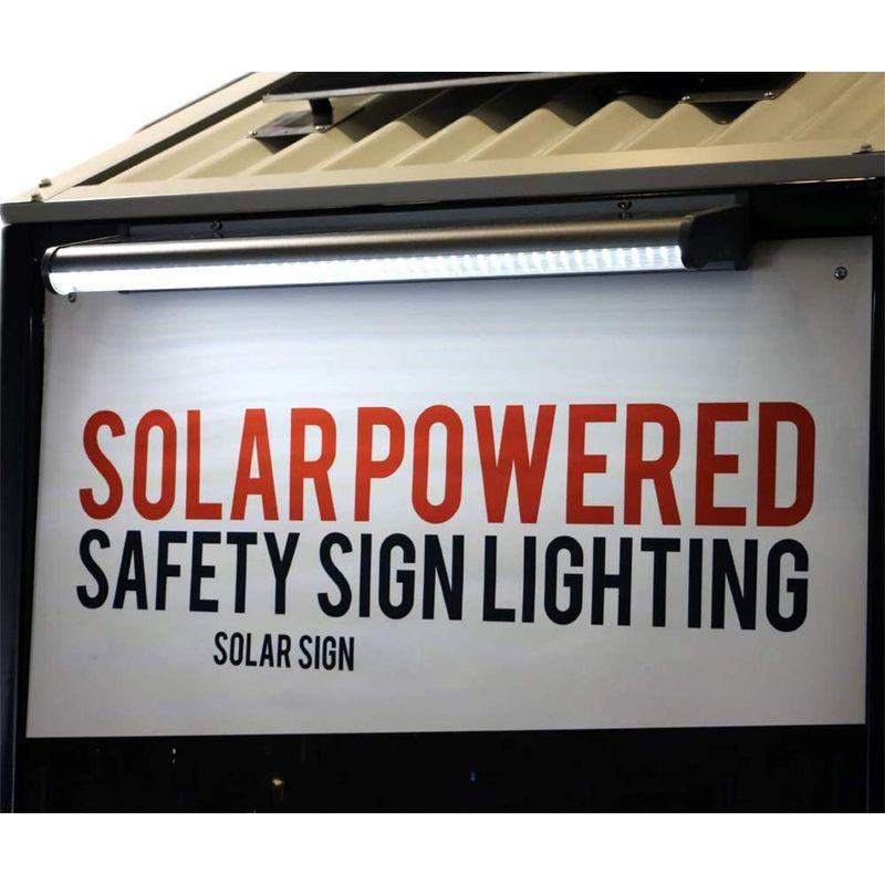 春のコレクション ソーラー看板ライト LED太陽光ライト 夜間自動点灯 20W/2000lm 屋外