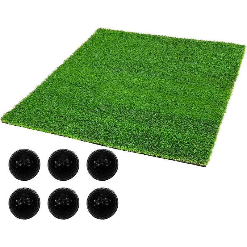 GolfStyle ゴルフマット 35mm ラフ芝 ゴルフ 練習 マット 100×100cm アイアン ショット アプローチ 練習用 Rou ゴルフ練習器具 V1443835763(12648円)
