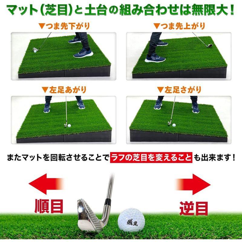 即購入可★ GolfStyle 傾斜 ゴルフマット 100×100cm PGAプロと共同開発 ゴルフ 練習 マット 大型 斜面 アプローチ ショット 練 【E1003321627】(34973円)