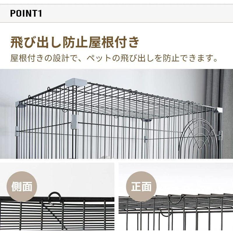 牧小苫＼ｍｓｍｒペットケージ 犬ケージ 猫ケージ 3サイズ 室内外兼用 犬 猫 トレー付き 折り畳み式 移動便利 グリーン/グレー/ピンク 3サイズ 犬ケージ 猫ケージ 室内外兼用 トレー付き 折り畳み式 移動便利 グリーン/グレー/ピンク