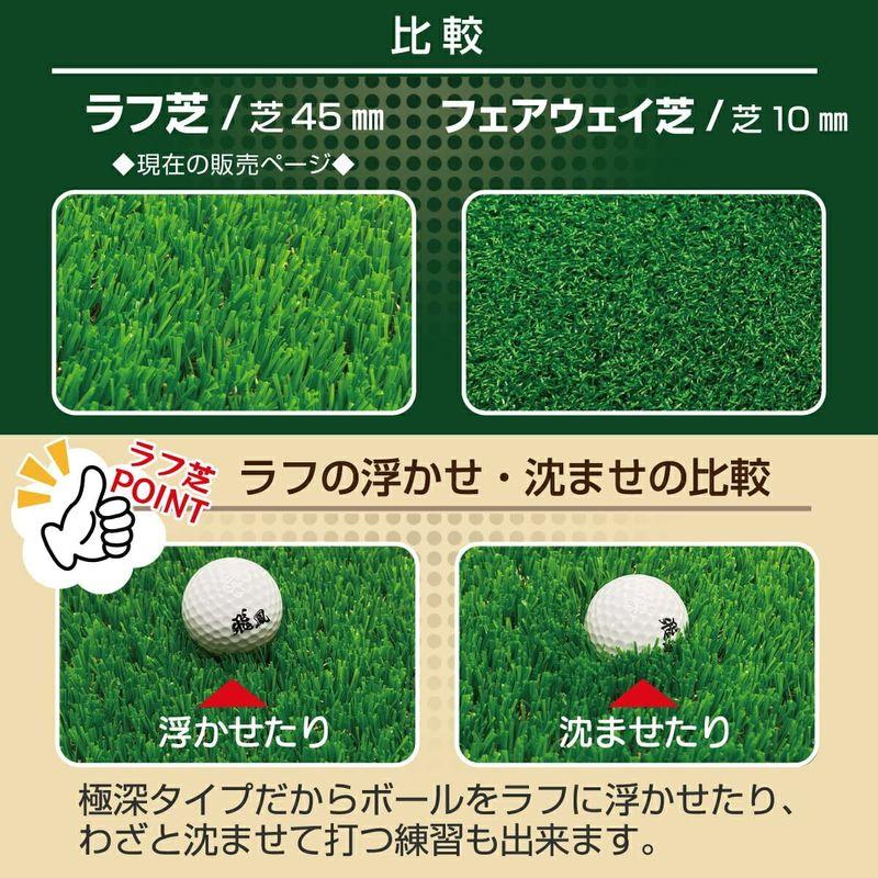 GolfStyle ゴルフマット 45mm ラフ芝 ゴルフ 練習 マット 120×120cm アイアン ショット アプローチ 練習用 Rou B1453399996(12732円)