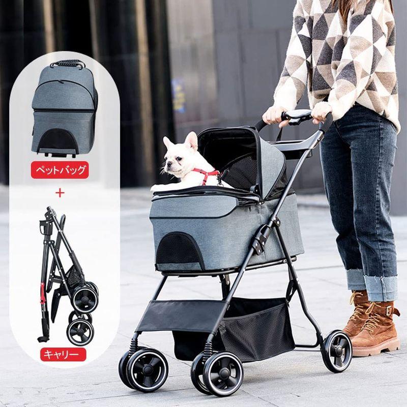 ペットカート 分離型 折りたたみ ペットカート 多頭 中型犬 小型犬 猫 2way 軽量 組立簡単 工具不要 介護用 ドッグカート ペットバ ペット用品、生き物 犬用品 S1268119124(11109円)