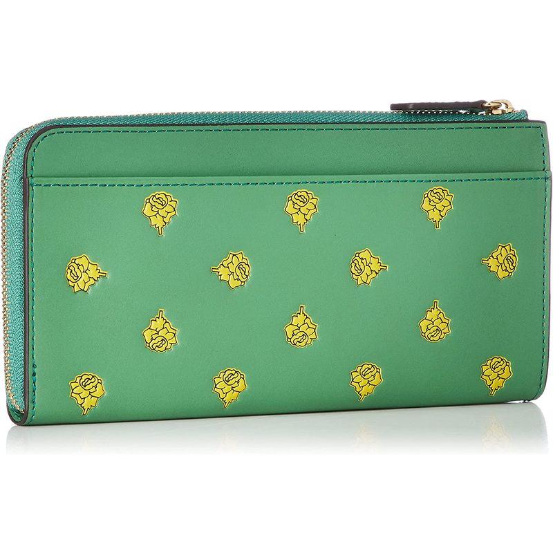 キャサリンハムネット ロンドン 財布 長財布 ファスナー ローズガーデン KHP604 レディース グリーン ロンドン 財布 長財布 ファスナー ローズガーデン KHP604 レディース グリーン