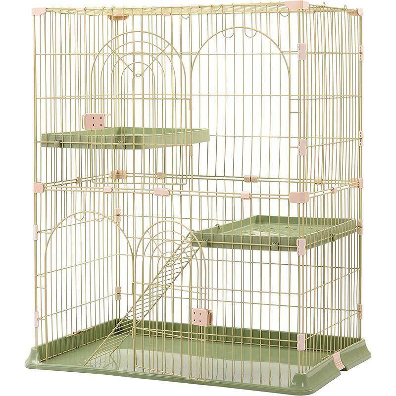 Freeberty 猫 ケージ キャットケージ 2段 猫ゲージ おしゃれ キャットハウス ネコ ハウス 多段 留守番 保護 脱走防止 多頭飼 ケージ キャットケージ 2段 猫ゲージ おしゃれ キャットハウス ネコ ハウス 多段 留守番 保護 脱走防止 多頭飼