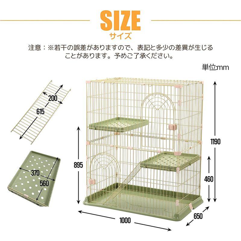 Freeberty 猫 ケージ キャットケージ 2段 猫ゲージ おしゃれ キャットハウス ネコ ハウス 多段 留守番 保護 脱走防止 多頭飼 ケージ キャットケージ 2段 猫ゲージ おしゃれ キャットハウス ネコ ハウス 多段 留守番 保護 脱走防止 多頭飼