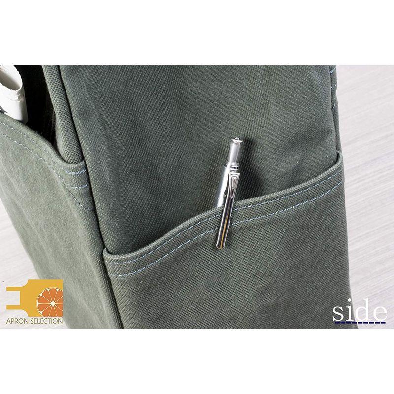 日乃本帆布 帆布 トートバッグ L 4ポケット No，203 (モスグリーン) 帆布 トートバッグ 4ポケット No，203 モスグリーン