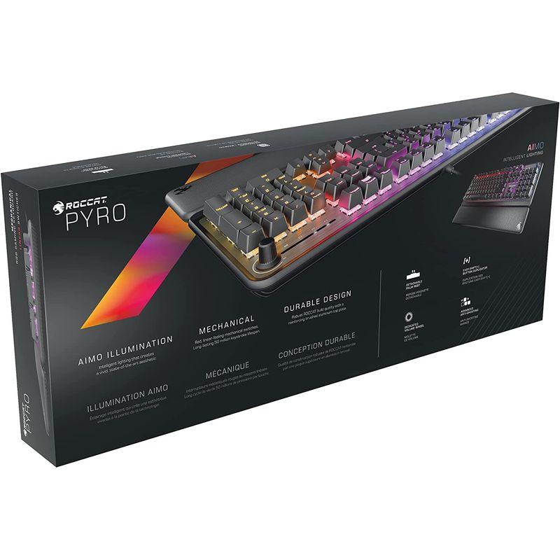 ROCCAT USB Pyro メカニカル RGB ゲーミングキーボード リニア(赤軸) JP日本語配列 ドイツデザイン ROC-12-62 USB Pyro メカニカル RGB ゲーミングキーボード リニア 赤軸 JP日本語配列 ドイツデザイン ROC