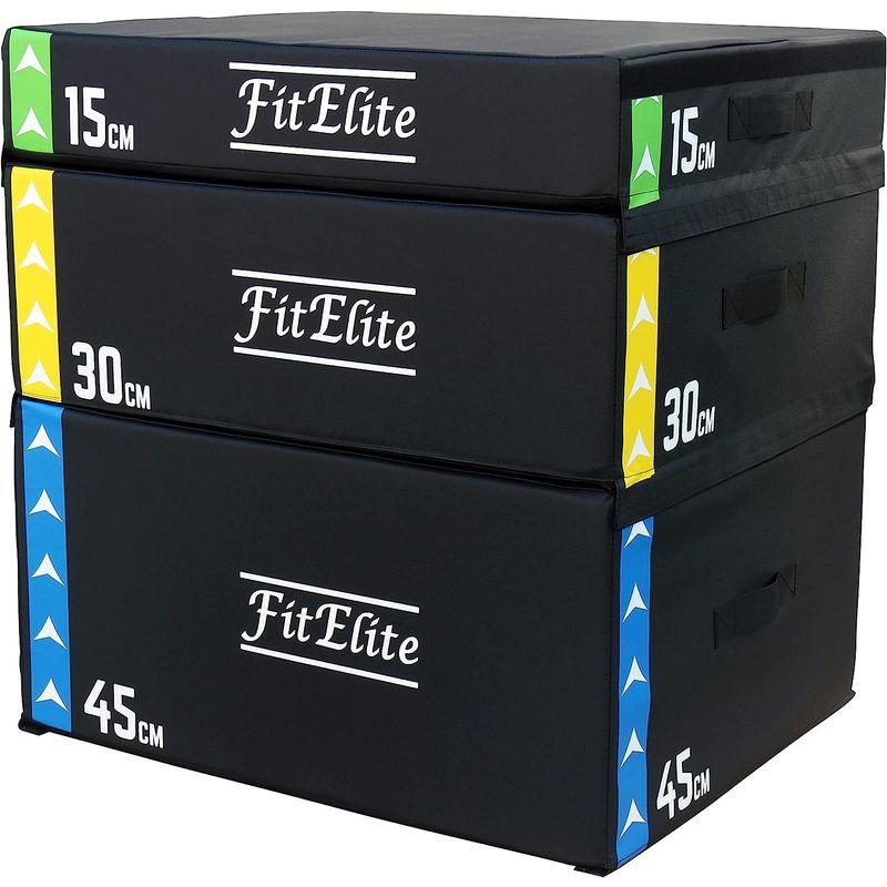 ほぼ未使用 FitElite(フィットエリート) ジョイント式ソフトプライオボックス (カラー 15，30，45，60cmセット) 【BCD1669147467】(58184円)