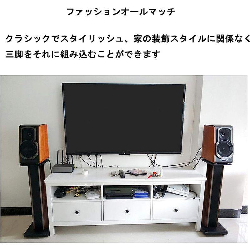 スピーカースタンド 木製 台型 高さ80cm 小型スピーカー用 組み立てカンタン 2台1組 木製 台型 高さ80cm 小型スピーカー用 組み立てカンタン 2台1組 cm