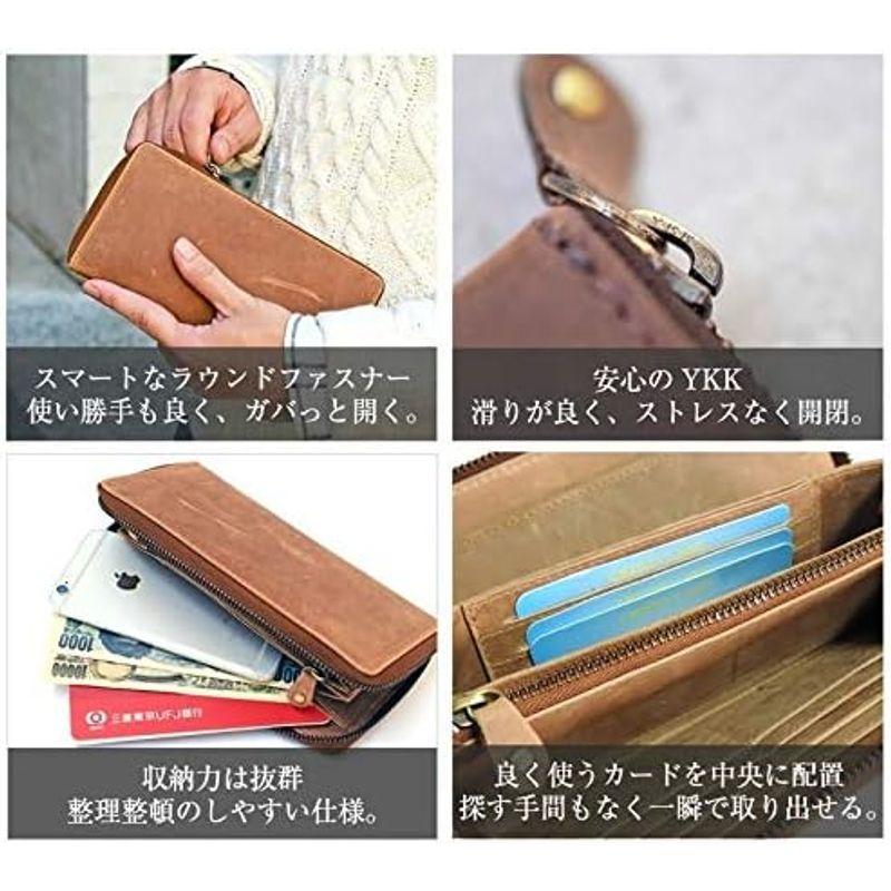 整理整頓ができる 大容量 長財布 本革 ラウンドファスナー 財布 人気 牛革 YKK製 札仕切り カード収納15枚 レザー 小銭入れ Bla 大容量 長財布 本革 ラウンドファスナー 財布 人気 牛革 YKK製 札仕切り カード収納15枚 レザー 小銭入れ Bla