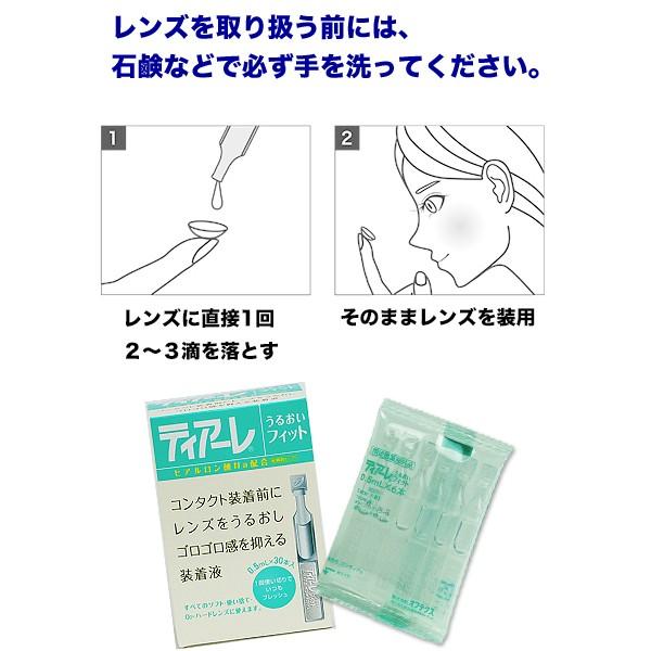国内正規品 ティアーレ うるおいフィット 0.5mL 8箱セット(1箱30本) コンタクトレンズ 装着液 コンティアa うるおい オフテクス|7lens|01