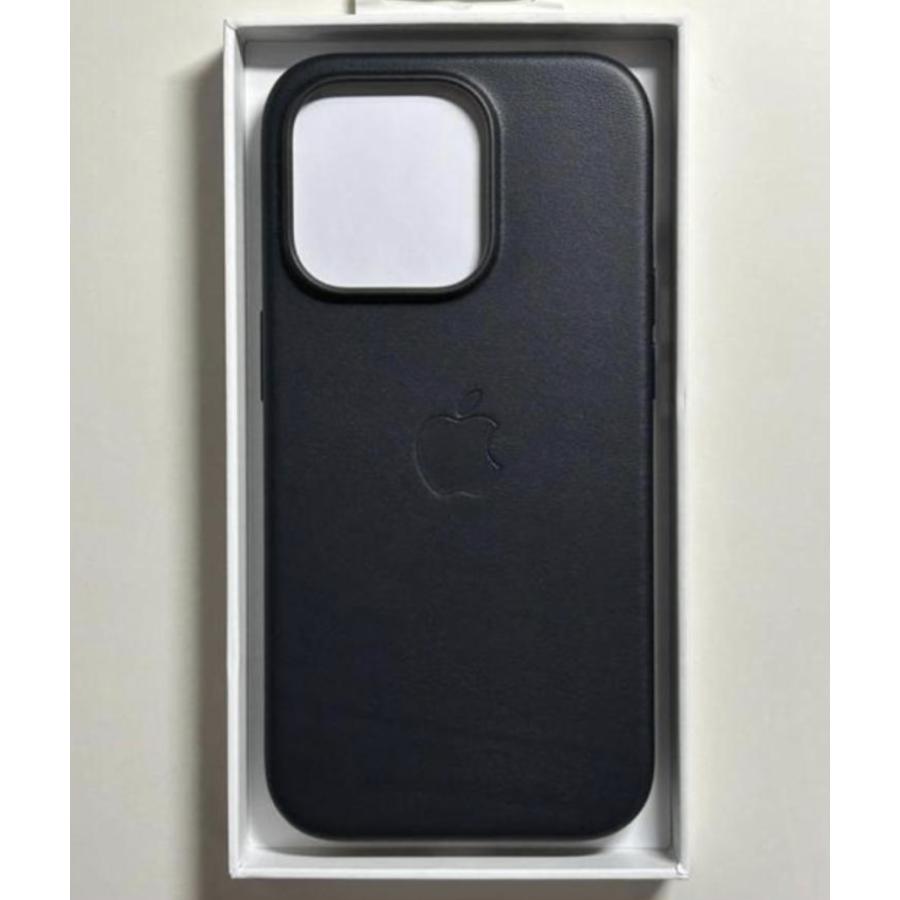 新品 純正 iPhone 14 Pro レザーケース・ミッドナイト 並行輸入