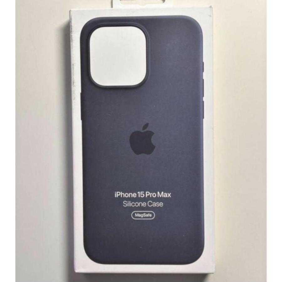 【新品】純正 iPhon15 Pro Maxシリコンケース・ストームブルーセット 新品 純正 iPhone 15 Pro Max シリコンケース・ストームブルー 並行