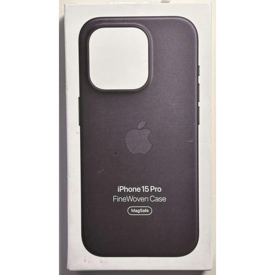 【未使用】純正 iPhone 15ファインウーブンケース ブラック 新品 純正 iPhone 15 Pro ファインウーブンケース・ブラック
