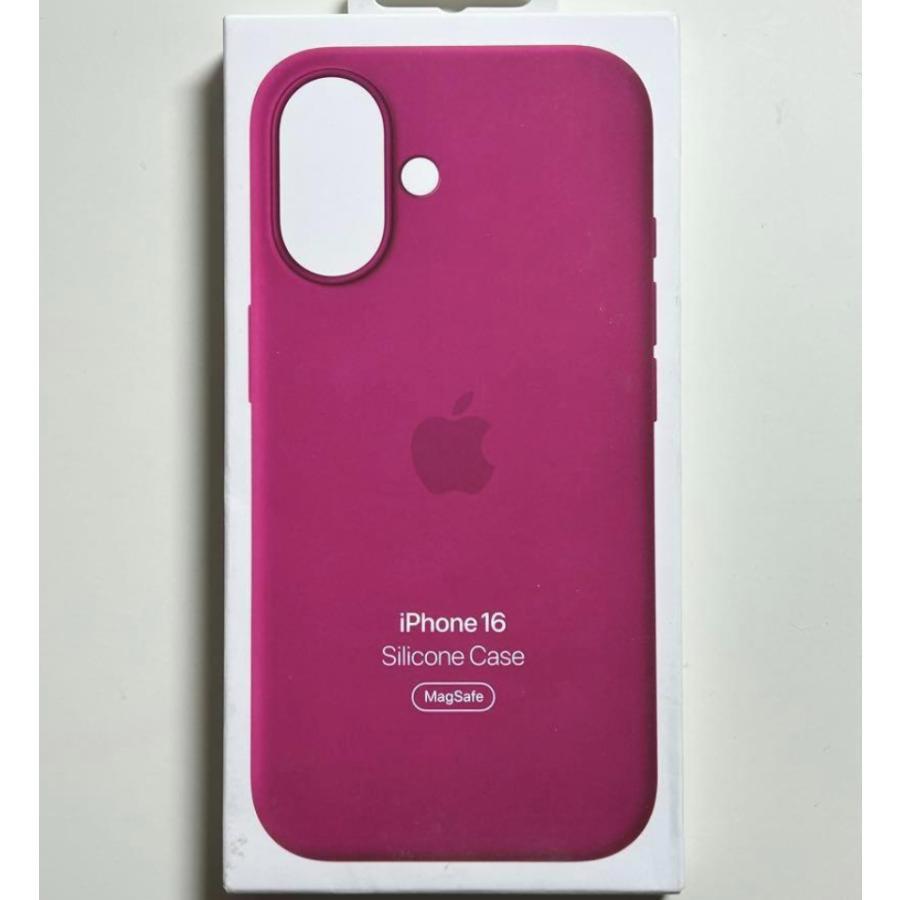 【新品未使用】純正iPhone16 シリコンケース　フクシア色 新品 純正 iPhone 16 シリコンケース・フクシア 並行輸入品