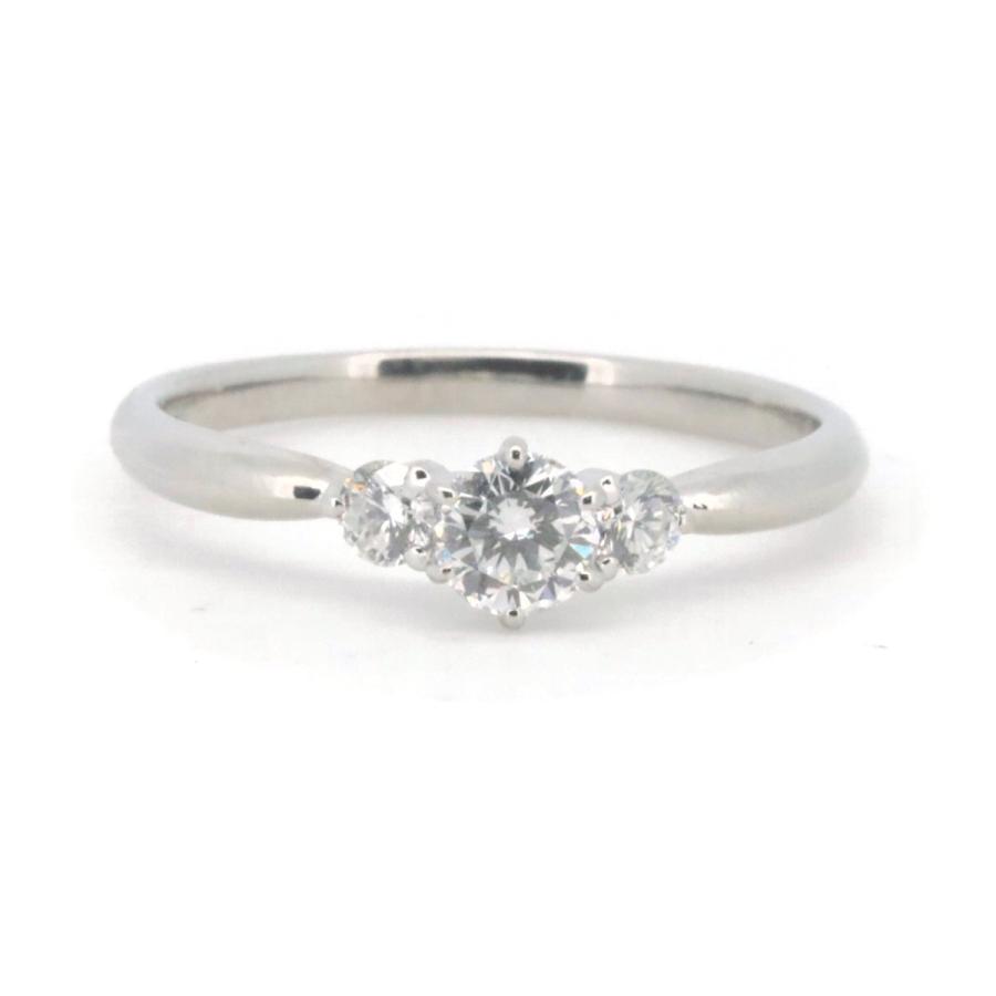 D&D144 ダイヤモンド リング 指輪 0.29ct 0.15ct 13号 PT900(プラチナ 
