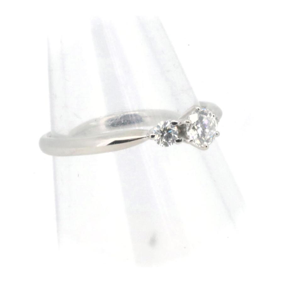D&D144 ダイヤモンド リング 指輪 0.29ct 0.15ct 13号 PT900(プラチナ  
