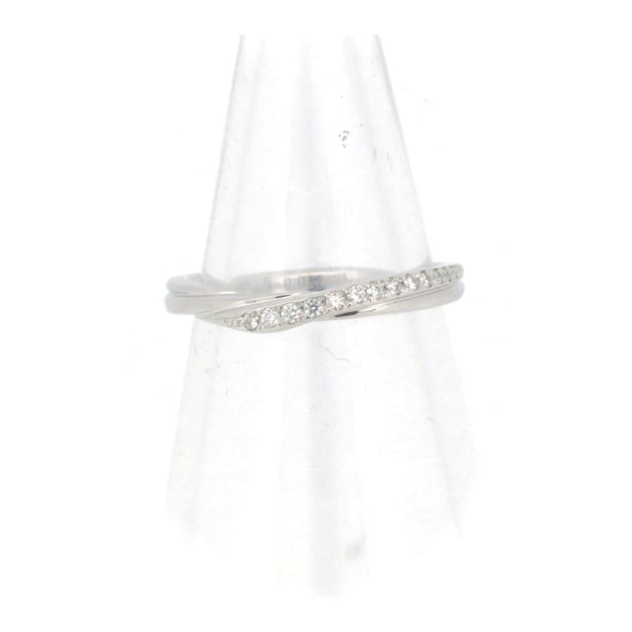 銀座ダイヤモンドシライシ ダイヤモンド リング 指輪 5.5号 0.052ct 