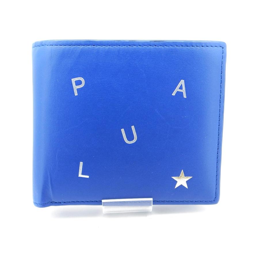 Paul Smith ポールスミス 2つ折り財布小銭入れ付 PSQ200 メンズ 青  