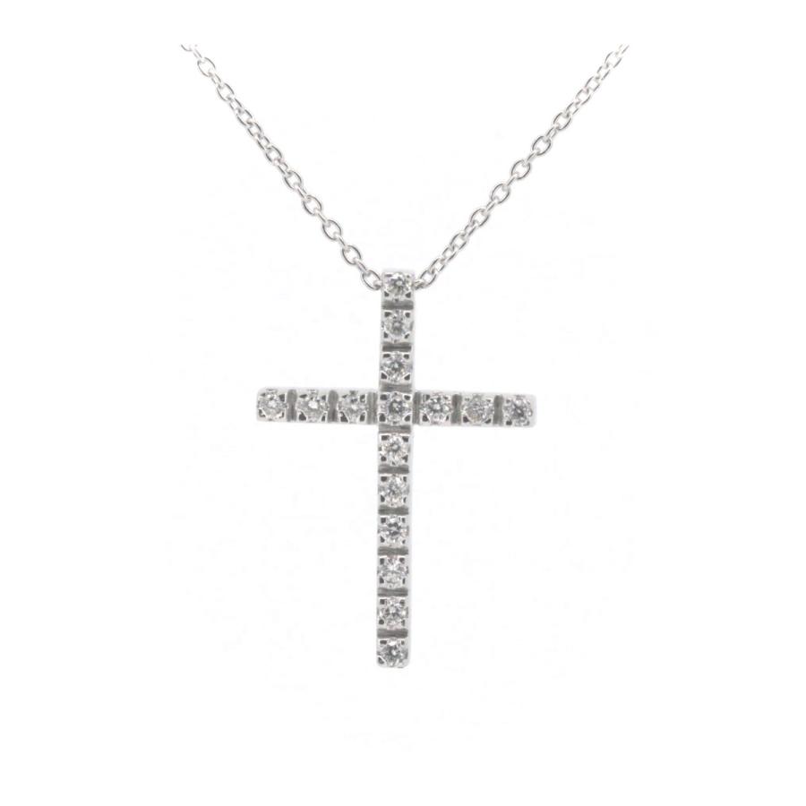 STAR JEWELRY スタージュエリー ダイヤモンド クロス ネックレス 0.16 