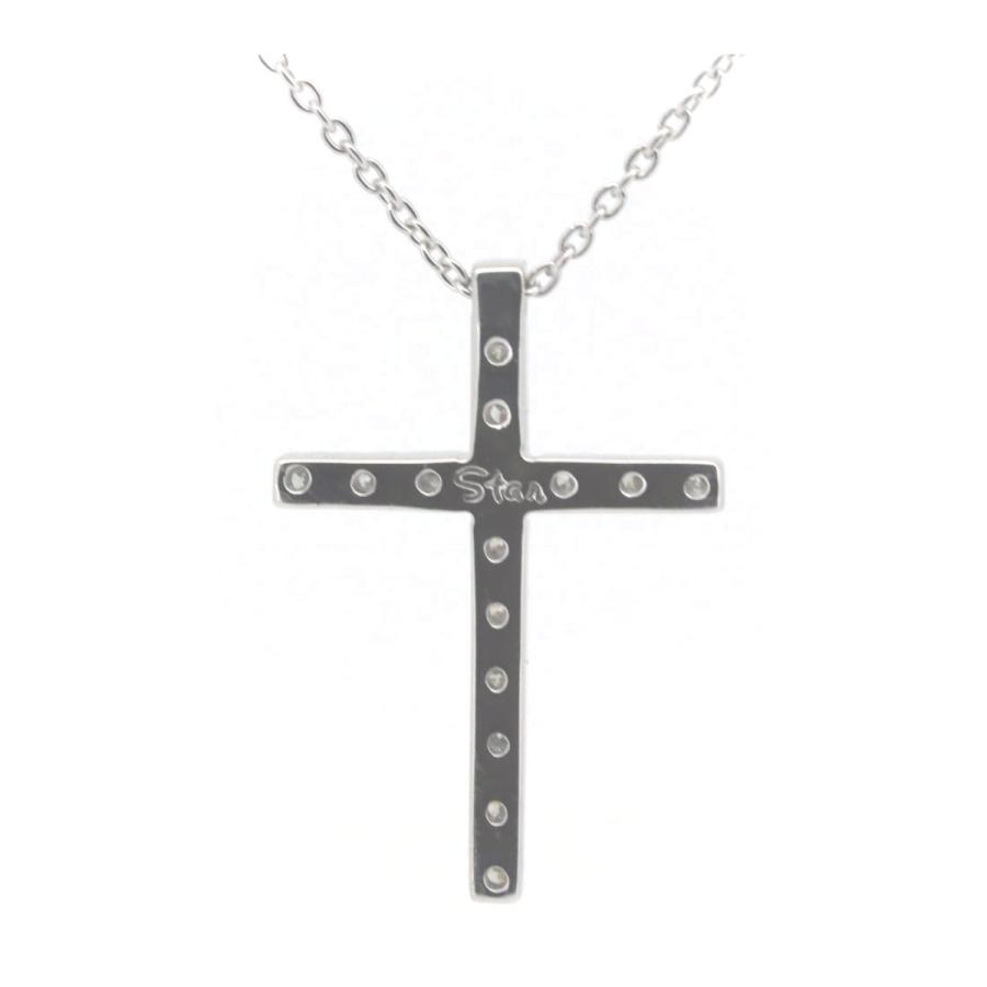 STAR JEWELRY スタージュエリー ダイヤモンド クロス ネックレス 0.16  
